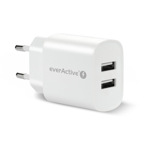 Ładowarka sieciowa everActive SC-220 z dwoma gniazdami USB